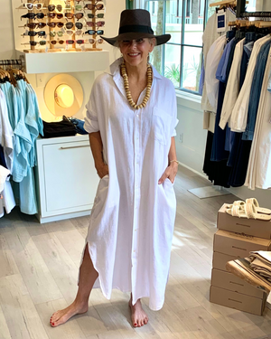 
                  
                    Load image into Gallery viewer, Florence Shirtdress in White
                  
                