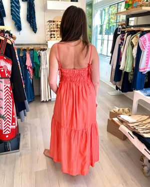 
                  
                    Load image into Gallery viewer, Clemente Dress in Coral
                  
                