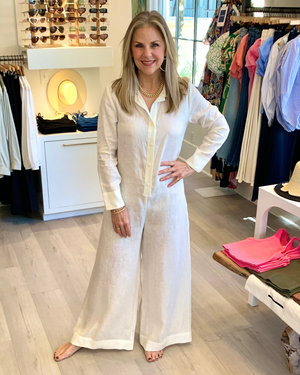 
                  
                    Load image into Gallery viewer, Kori Linen Jumpsuit in Natural
                  
                