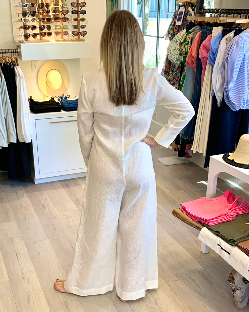 
                  
                    Load image into Gallery viewer, Kori Linen Jumpsuit in Natural
                  
                